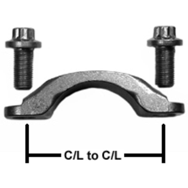 Spicer 170-70-18X | (SPL170) Universal Joint Strap Kit - SPL170 With M12 Metric Bolts