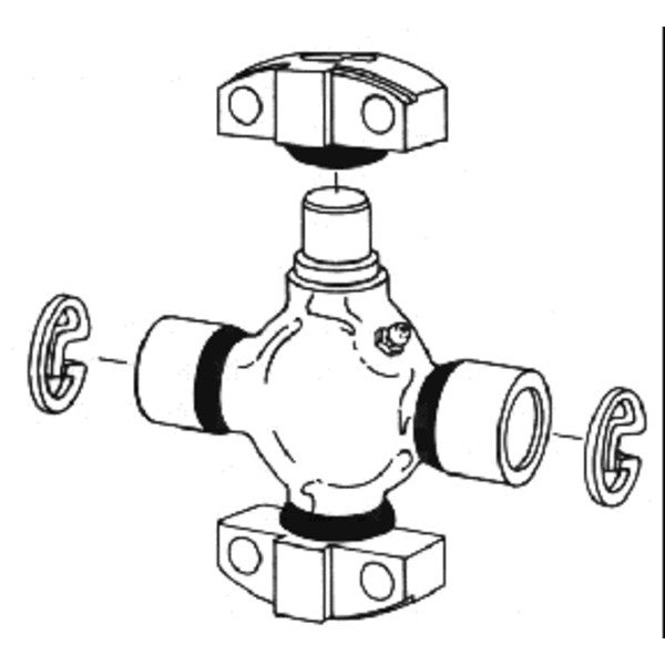 Spicer 6C-3X | (Mechanics 1550 / 6C / 62N) Universal Joint, Greaseable