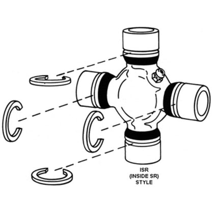 Spicer 5-1200X | (Cleveland S55) Universal Joint, Greaseable