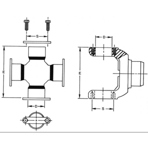 Spicer 5-3260-1X | (Cleveland D56-55-2) Universal Joint
