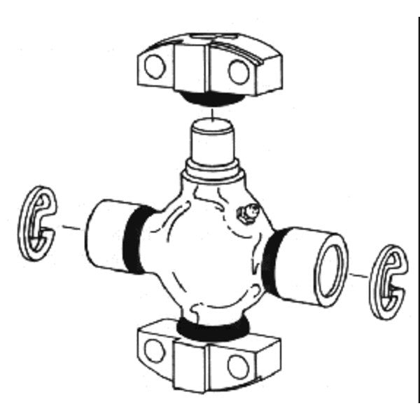Spicer 5-330X | (Mechanics 1650 / 7C / 72N / 68WB) Universal Joint, Greaseable